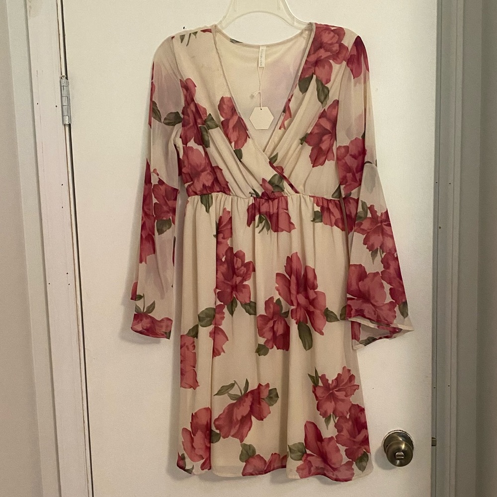 Floral maternity dress